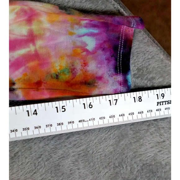 Madison Studio Women's Medium Tie Dye Cotton Spandex Long Sleeve Top - Picture 6 of 8